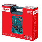 کیت دریل شارژی ۱۲ ولت یک باتری ۳۵ پارچه رونیکس RS-8611